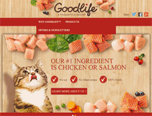 Tablet Screenshot of goodlifepet.com